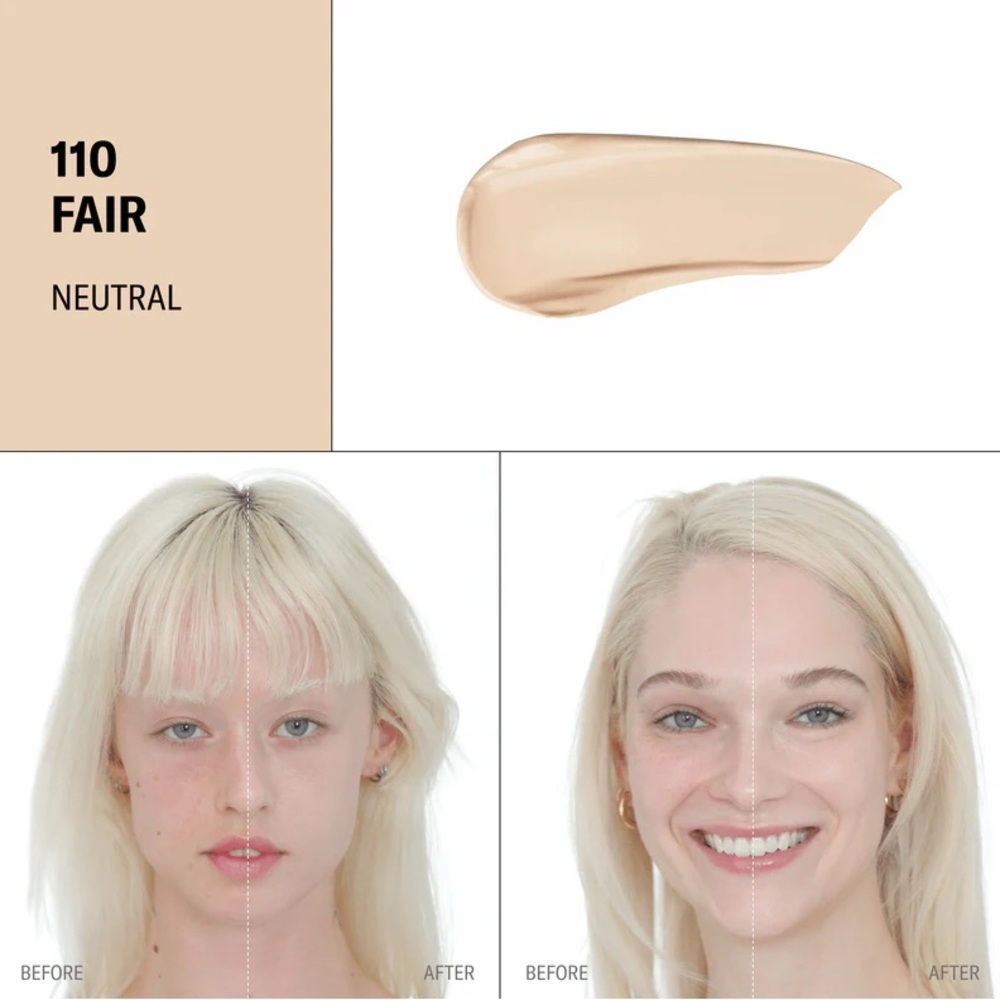 Youthforia 110 Date Night Skin Tint Serum Foundation- fair with neutral tones